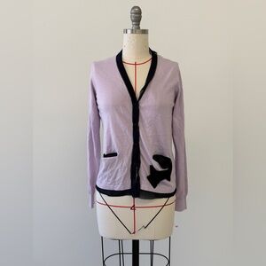 Excellent condition: Lanvin Lilac Long Sleeve Women's cardigan